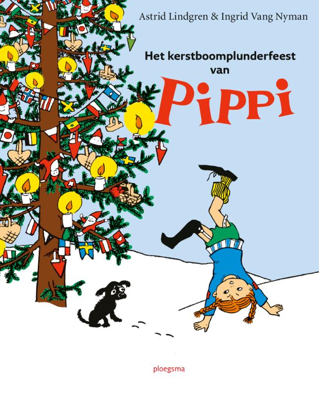 Omslag van Het kerstboomplunderfeest van Pippi