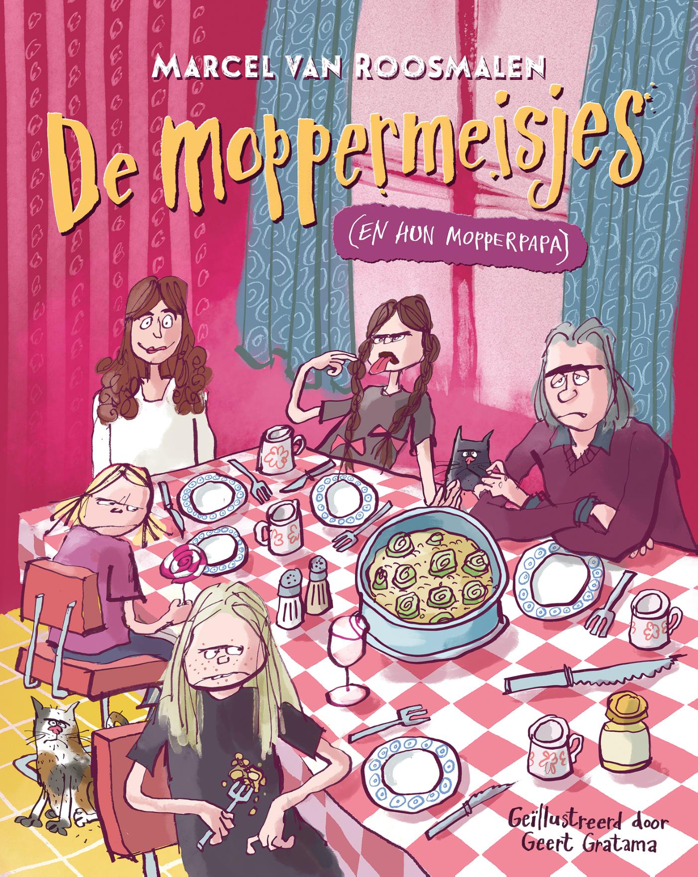 Omslag van De moppermeisjes (en hun mopperpapa)