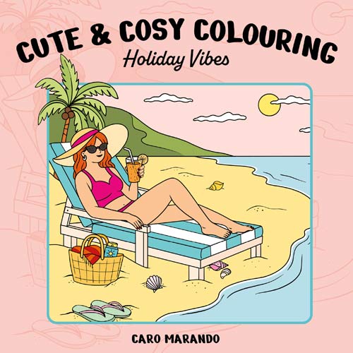 Omslag van Cute & cosy colouring. Holiday Vibes