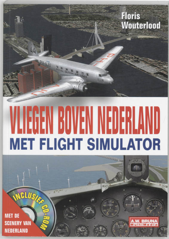 Omslag van Vliegen boven Nederland met Flight simulator