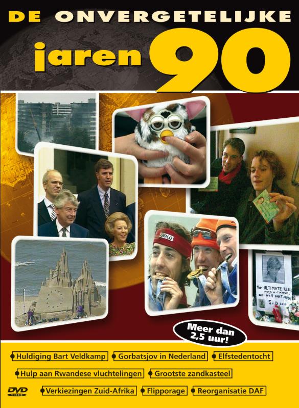 Omslag van De onvergetelijke jaren 90