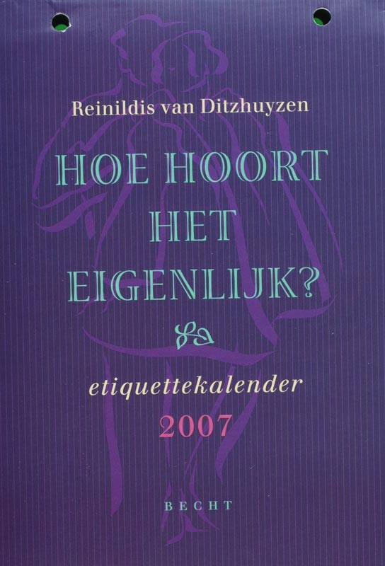Omslag van 2007 Etiquettekalender