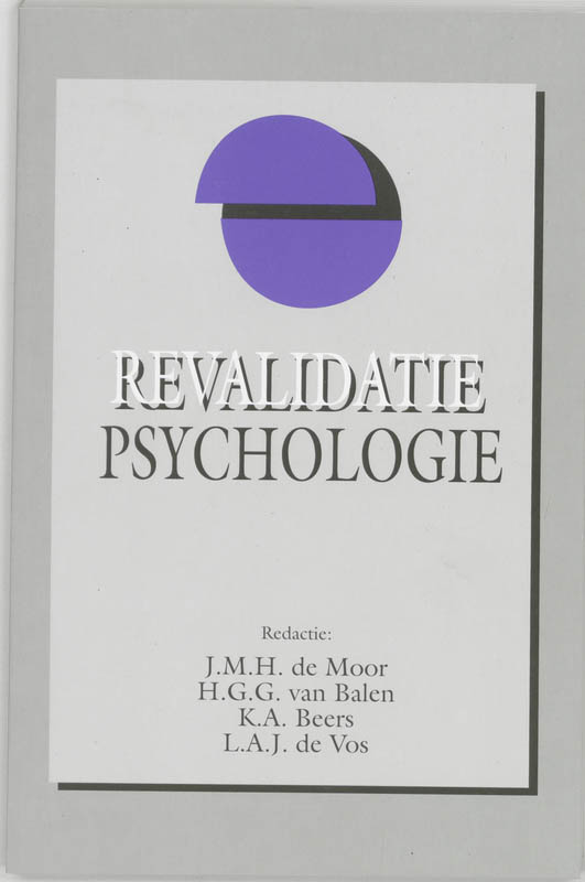 Omslag van Revalidatiepsychologie
