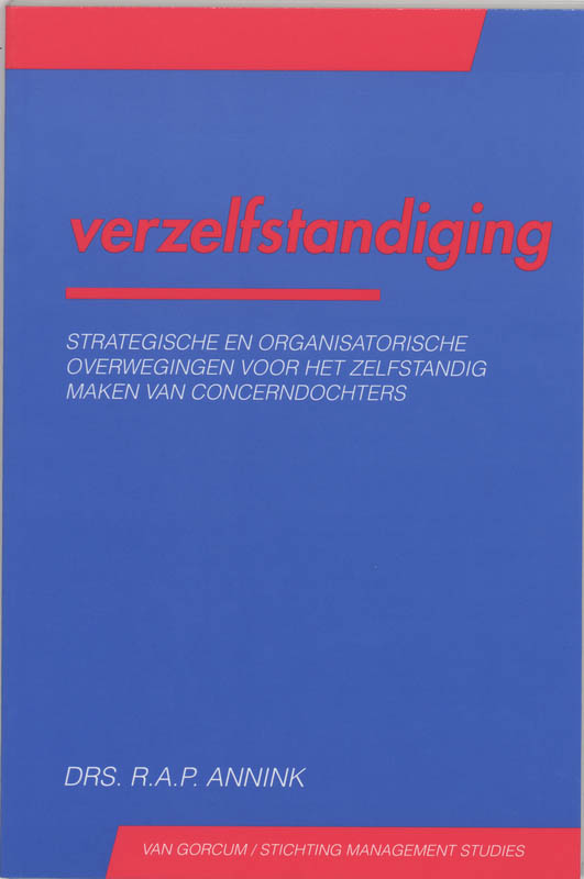 Omslag van Verzelfstandiging