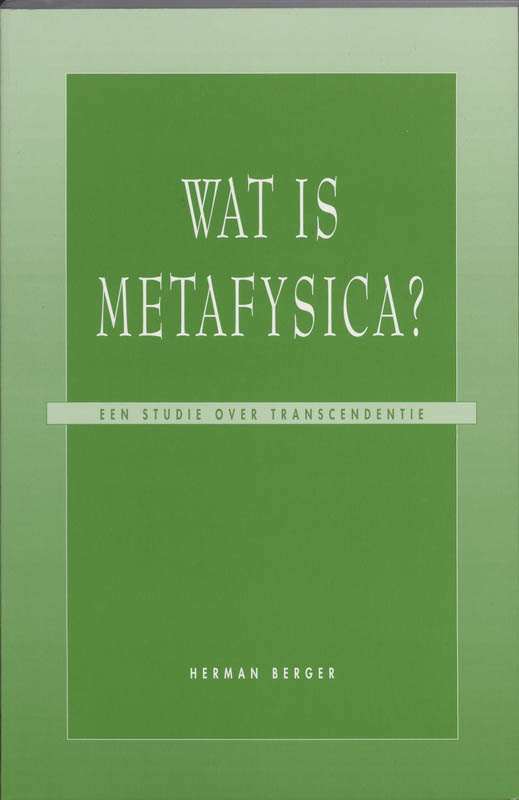Omslag van Wat is metafysica?