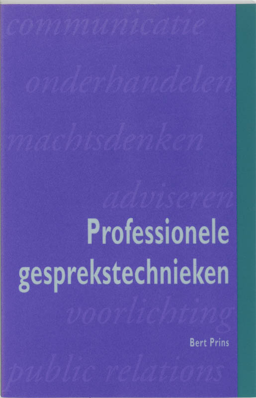 Omslag van Professionele gesprekstechnieken