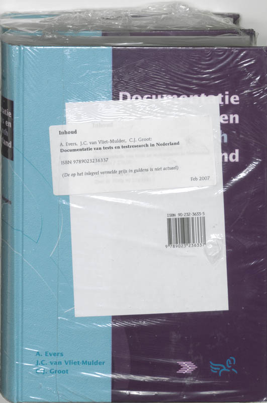 Omslag van Documentatie van tests en testresearch in Nederland set