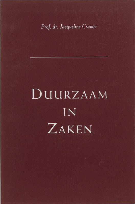 Omslag van Duurzaam in zaken