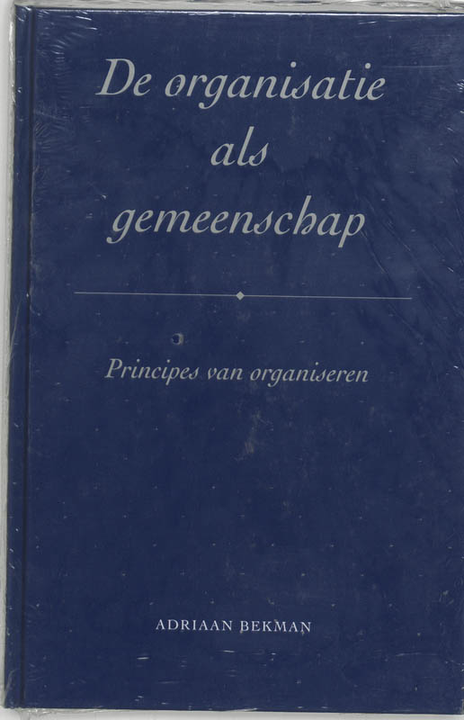 Omslag van De organisatie als gemeenschap