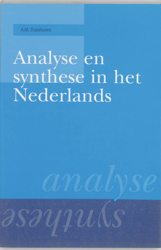 Omslag van Analyse en synthese in het Nederlands
