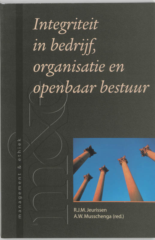 Omslag van Integriteit in bedrijf, organisatie en openbaar bestuur
