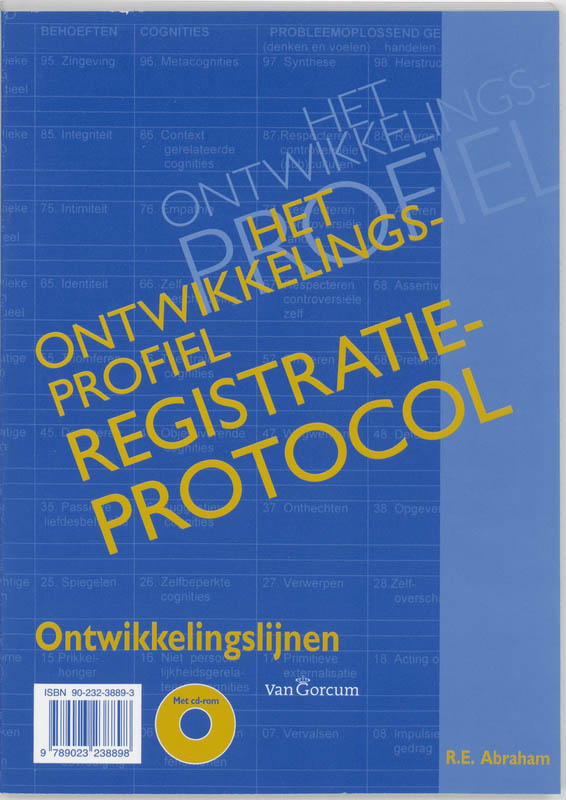 Omslag van Het ontwikkelingsprofiel registratieprotocol