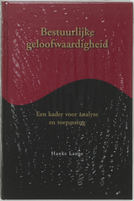Omslag van Bestuurlijke geloofwaardigheid