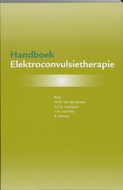 Omslag van Handboek elektroconvulsietherapie