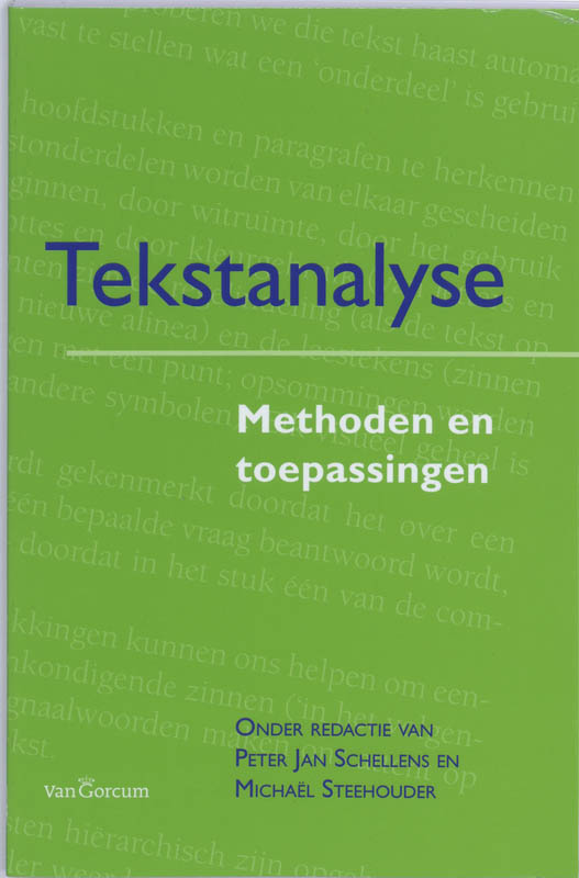Omslag van Tekstanalyse