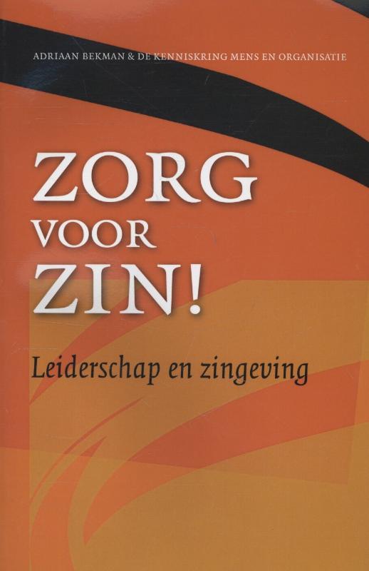 Omslag van Zorg voor zin!