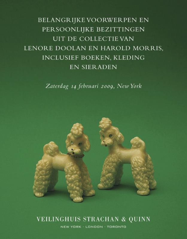 Omslag van Belangrijke voorwerpen en persoonlijke bezittingen uit de collectie van Lenore Doolan en Harold Morris, inlusief boeken, kleding en sieraden