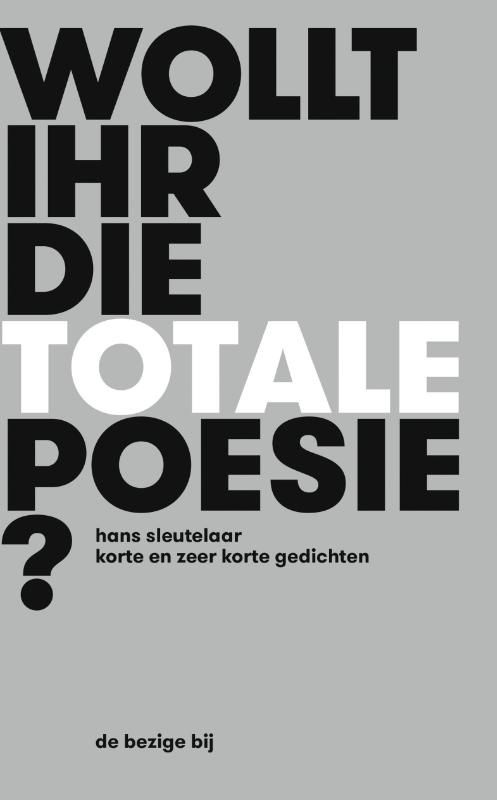 Omslag van Wollt ihr die totale Poesie?