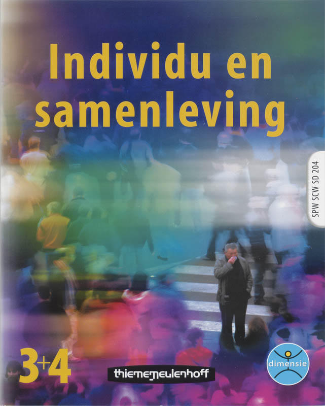 Omslag van 204 Individu en samenleving voor niveau 3/4
