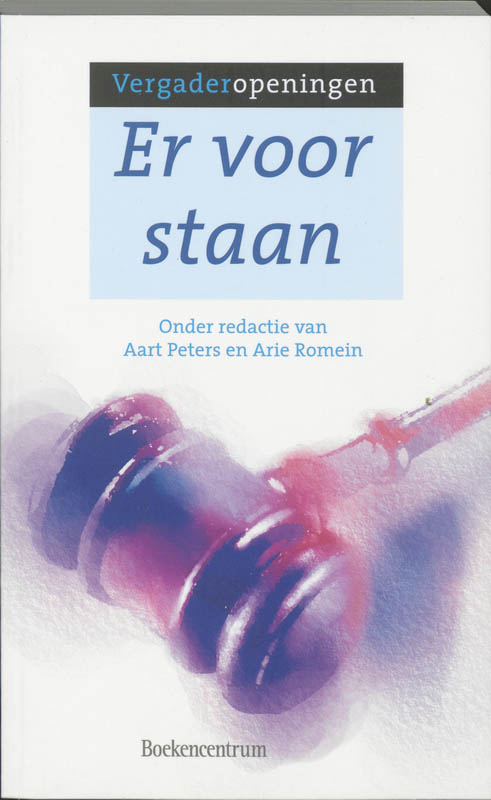 Omslag van Er voor staan