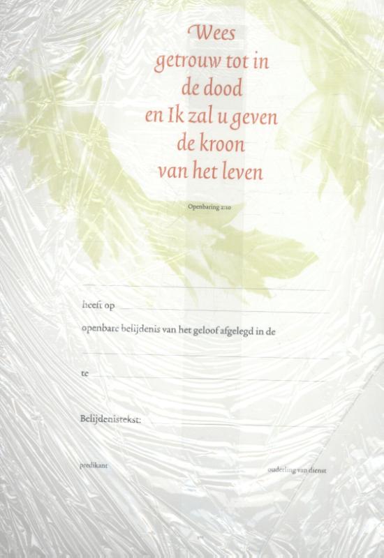 Omslag van Belijdeniskaart 301