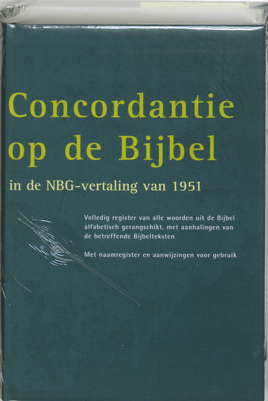 Omslag van Concordantie op de Bijbel in de nieuwe vertaling van het Nederlands Bijbelgenootschap