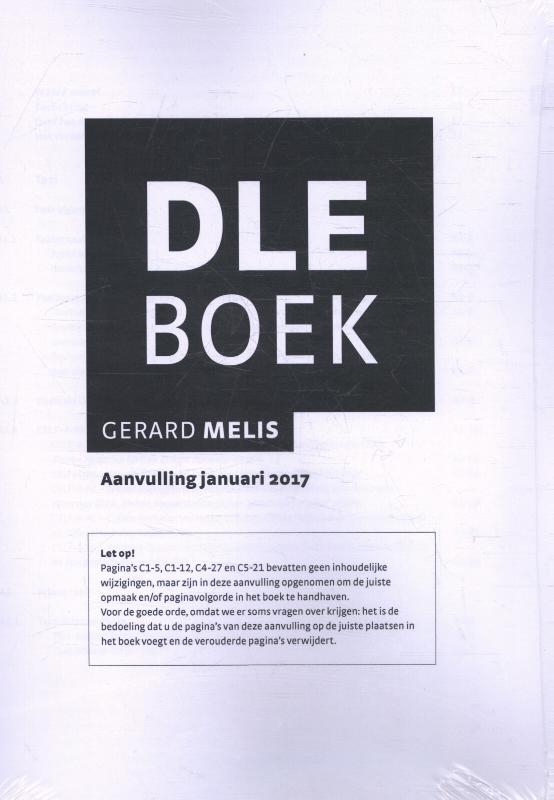 Omslag van DLE Boek: Aanvulling 2017