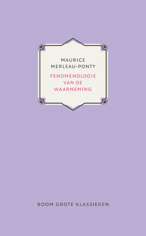 Omslag van Fenomenologie van de waarneming