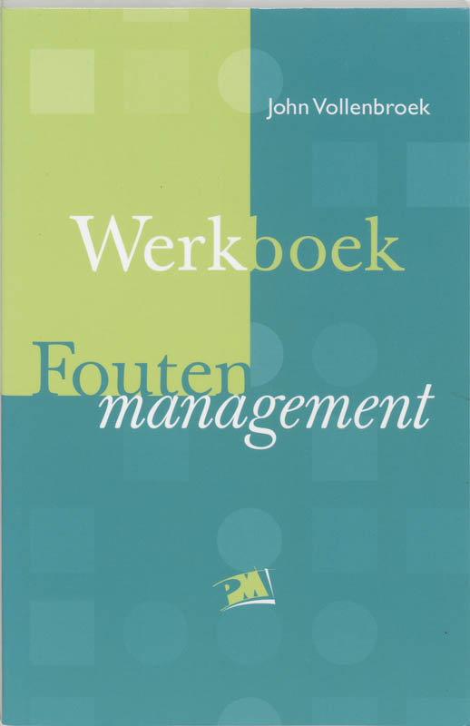 Omslag van Werkboek foutenmanagement