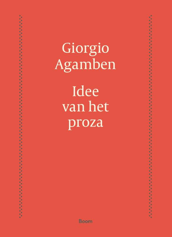 Omslag van Idee van het proza