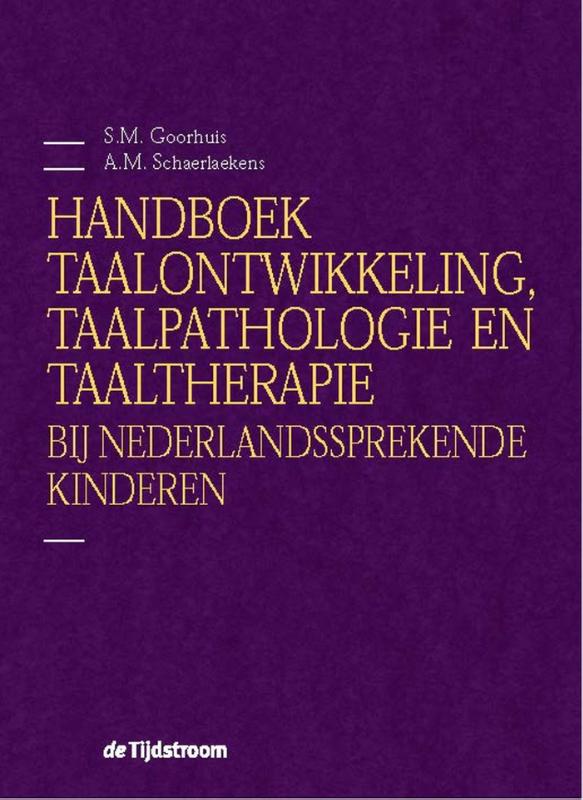 Omslag van Handboek taalontwikkeling, taalpathologie en taaltherapie bij Nederlandssprekende kinderen
