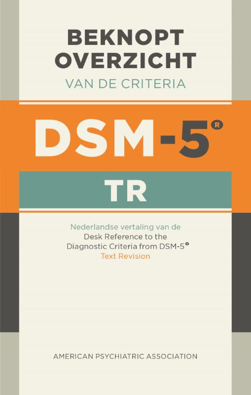 Omslag van Beknopt overzicht van de criteria van de DSM-5-TR (ringband)