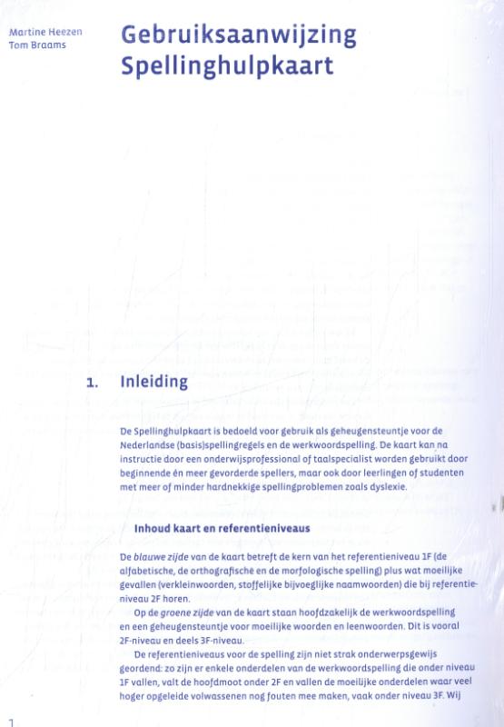 Omslag van Spellinghulpkaart (set van 10)