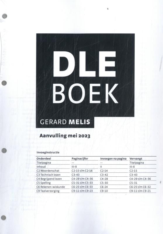 Omslag van DLE Boek: aanvulling mei 2023