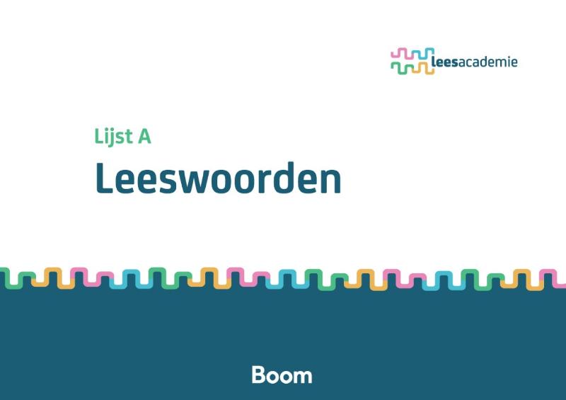 Omslag van Leeswoordenlijst: Pakket A
