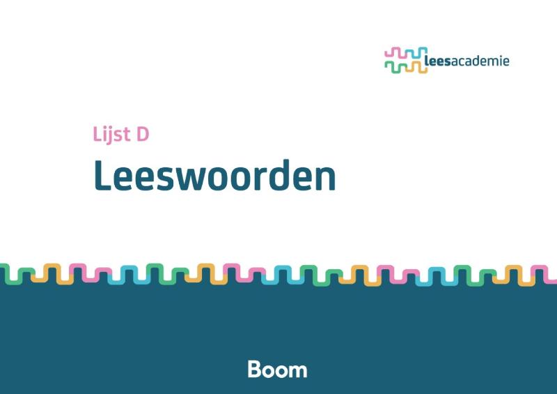 Omslag van Leeswoordenlijst: Pakket D