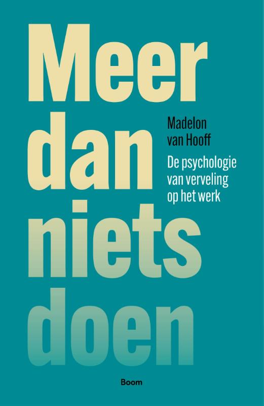 Omslag van Meer dan nietsdoen