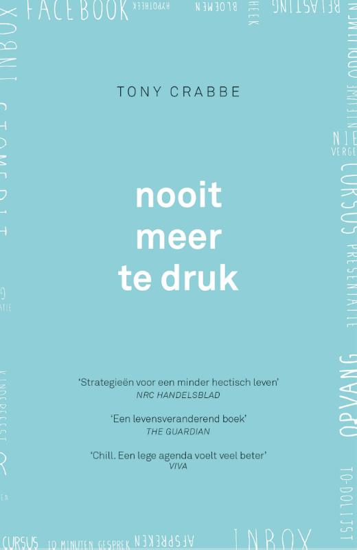 Omslag van Nooit meer te druk