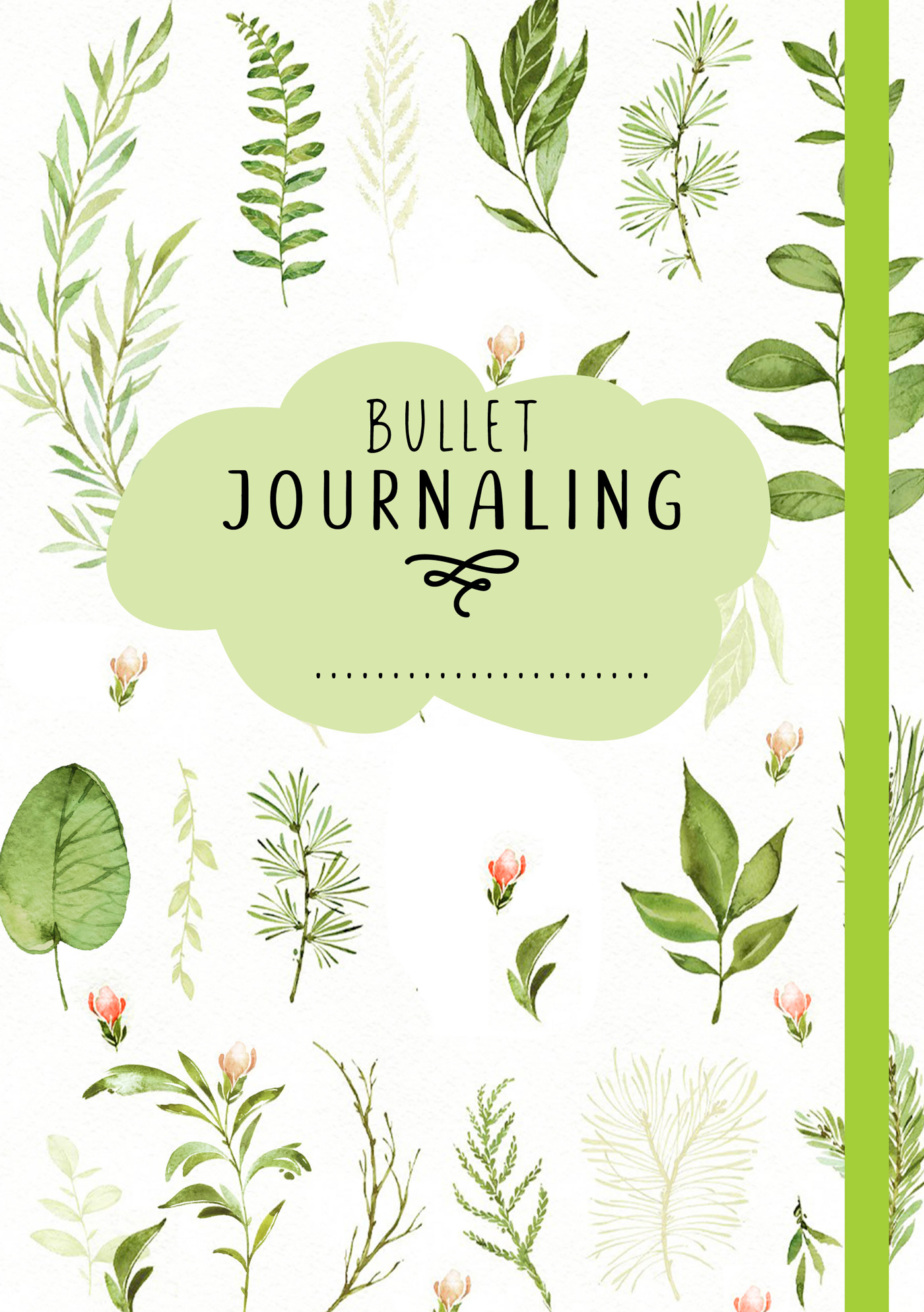 Omslag van Bullet journaling, alles op een rijtje! Green leaves