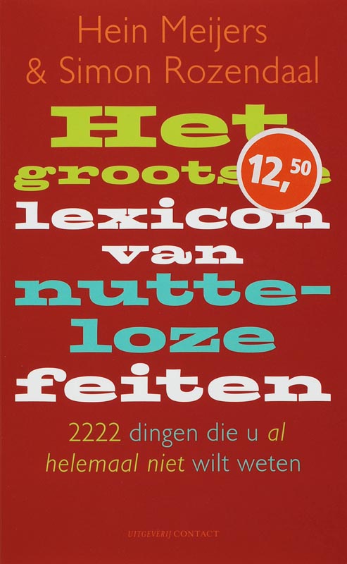 Omslag van Het grootste lexicon van nutteloze feiten