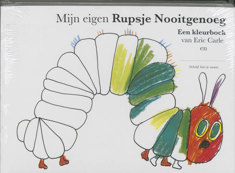Omslag van Mijn eigen Rupsje Nooitgenoeg kleurboek 10 ex