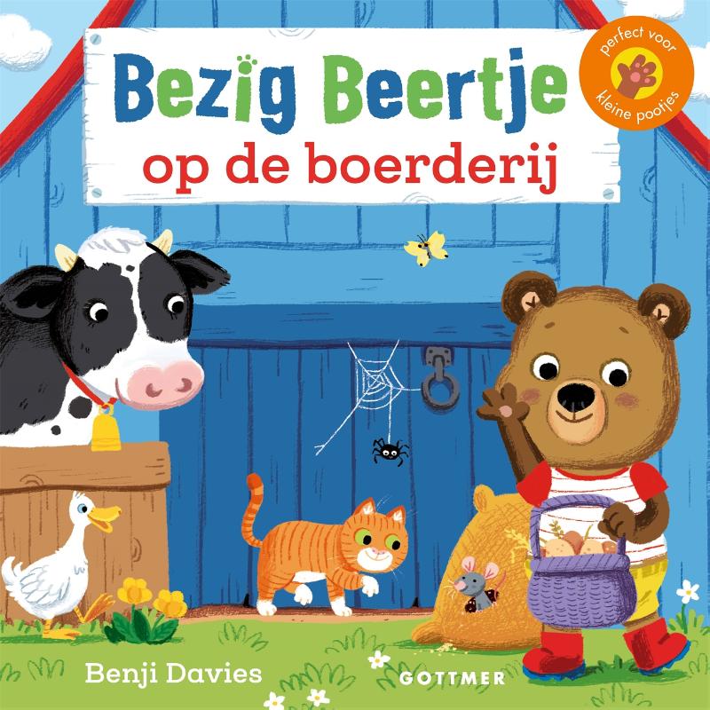 Omslag van Bezig beertje op de boerderij