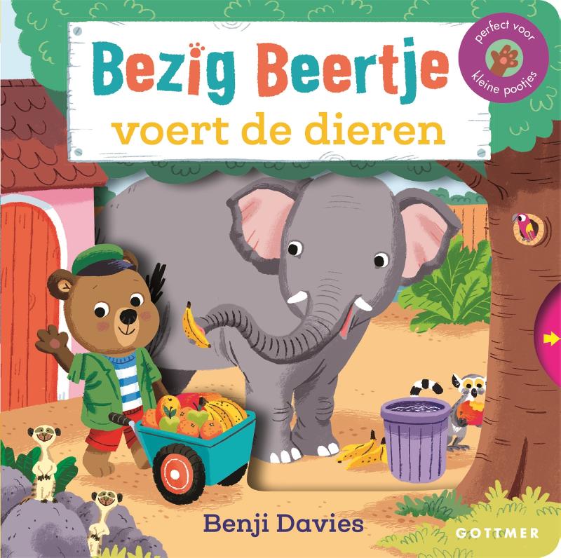 Omslag van Bezig Beertje voert de dieren