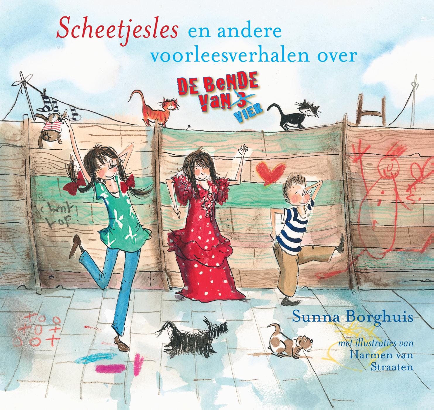 Omslag van Scheetjesles en andere voorleesverhalen over de Bende van vier