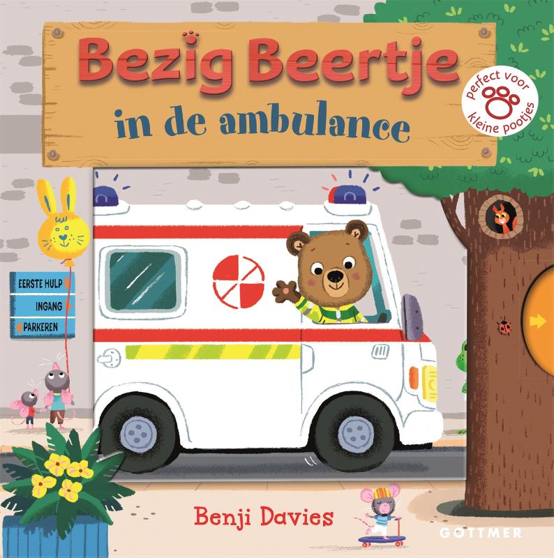 Omslag van Bezig Beertje in de ambulance