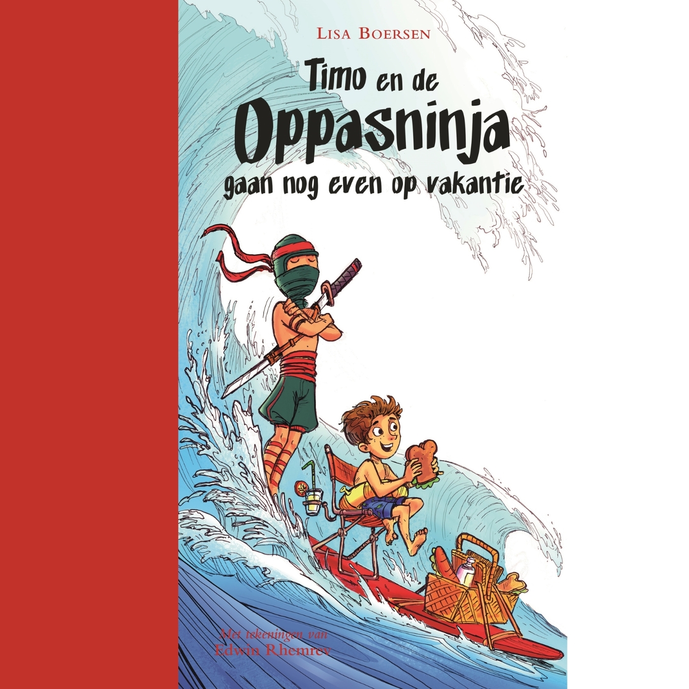 Omslag van Timo en de oppasninja gaan nog even op vakantie