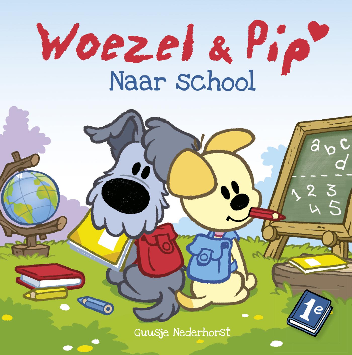 Omslag van Woezel & Pip - Naar school