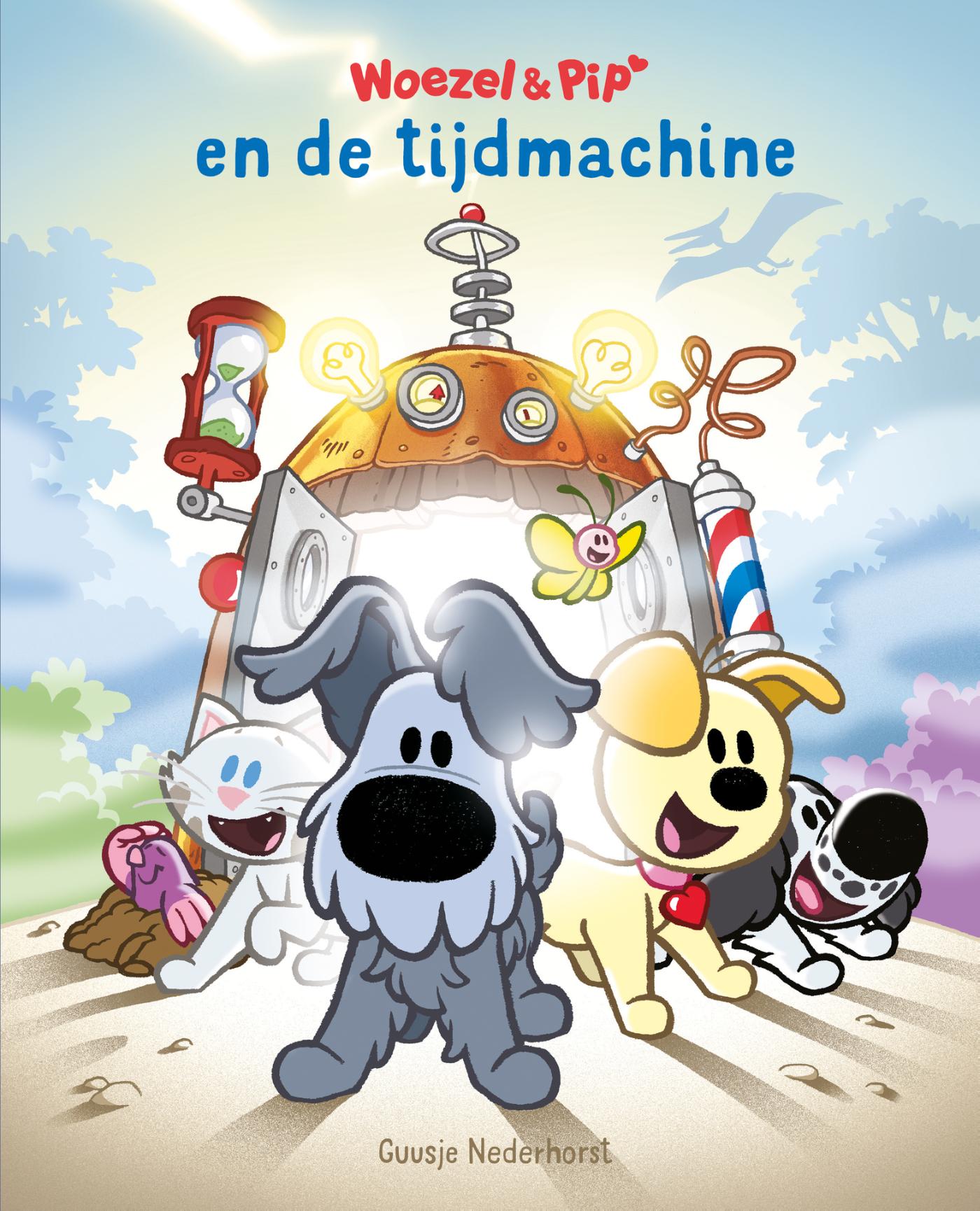 Omslag van Woezel & Pip en de tijdmachine