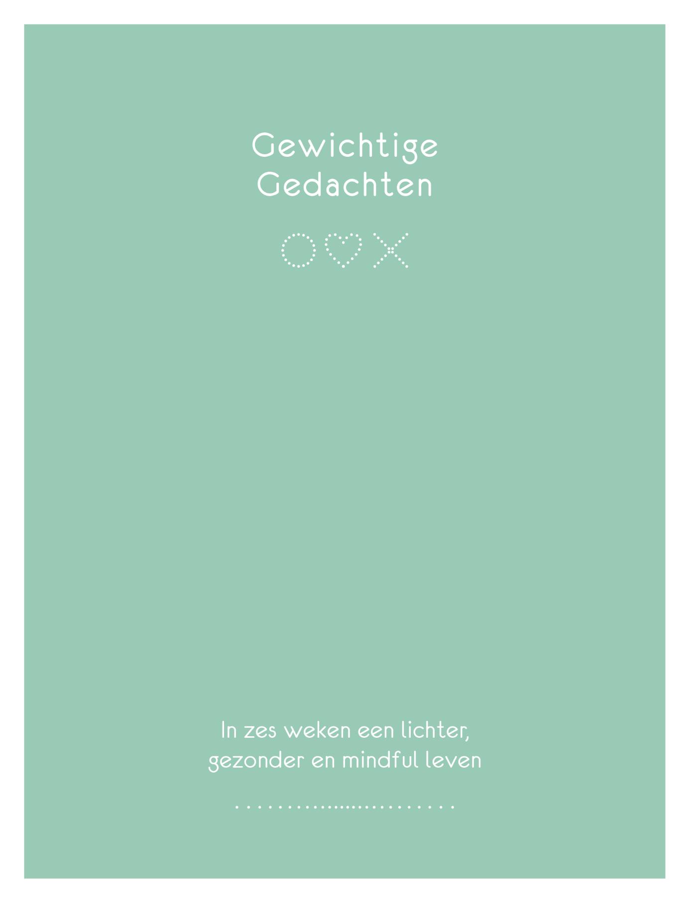 Omslag van Gewichtige gedachten