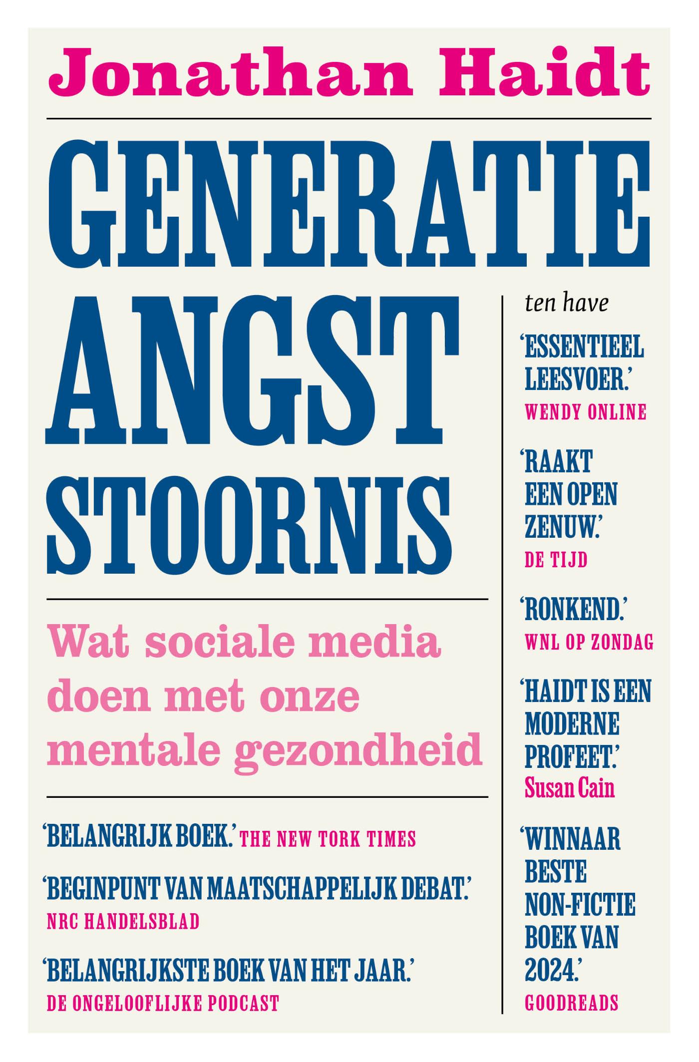 Omslag van Generatie angststoornis
